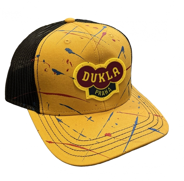 Kšiltovka - Snapback žlutý s barvami